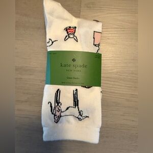 Kate Spade Dog Poodles Casual Socks 3 Pairs Size 9-11 NEW-Rare Hard To Find
